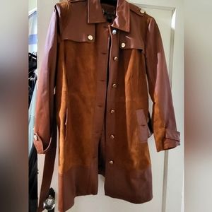 Suede and Leather Carcoat